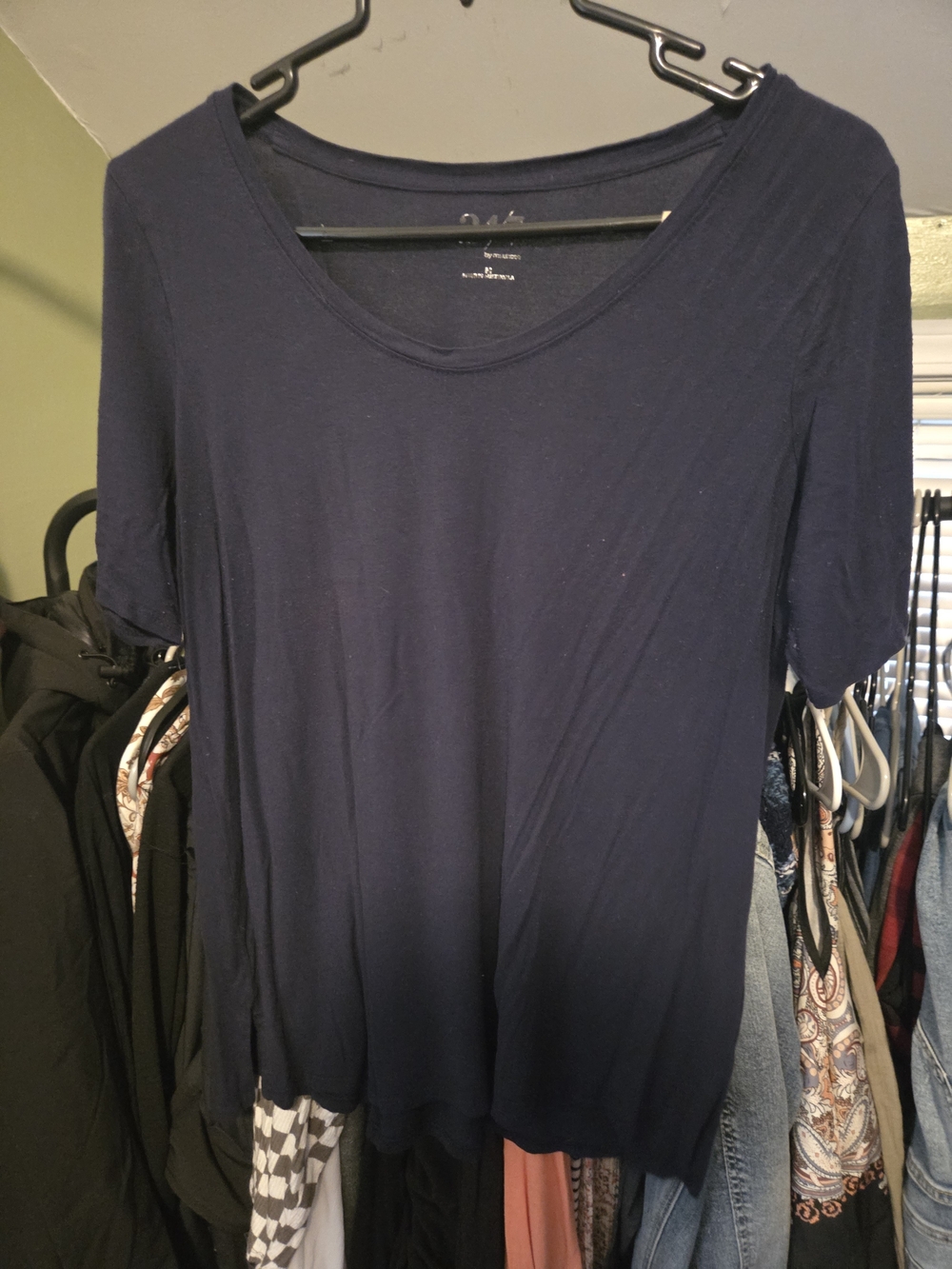 Maurices 24/7 Scoop Neck Women's Top - Navy